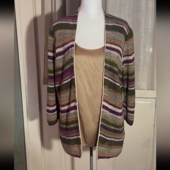 Coldwater Creek Sweaters - Coldwater Creek Cardigan Sweater SZ. M 10-12 fall print